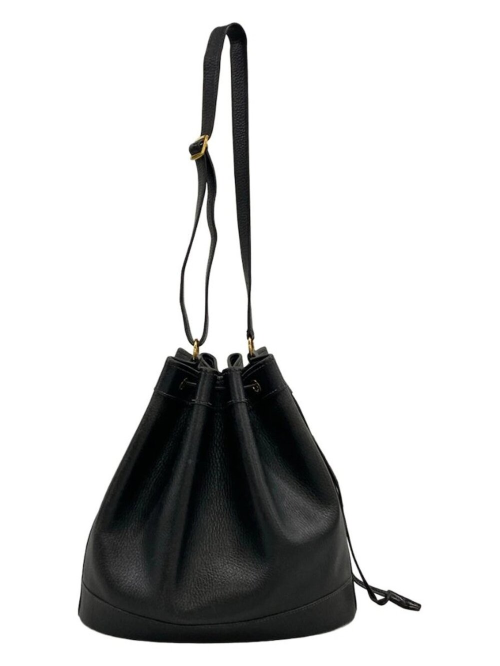 HERMES Market GM Black Vachette Grainee Des Ardennes Circle W Shoulder Bag